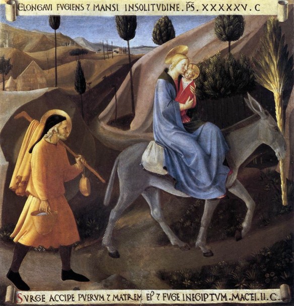 Flight into Egypt by Fra Angelico